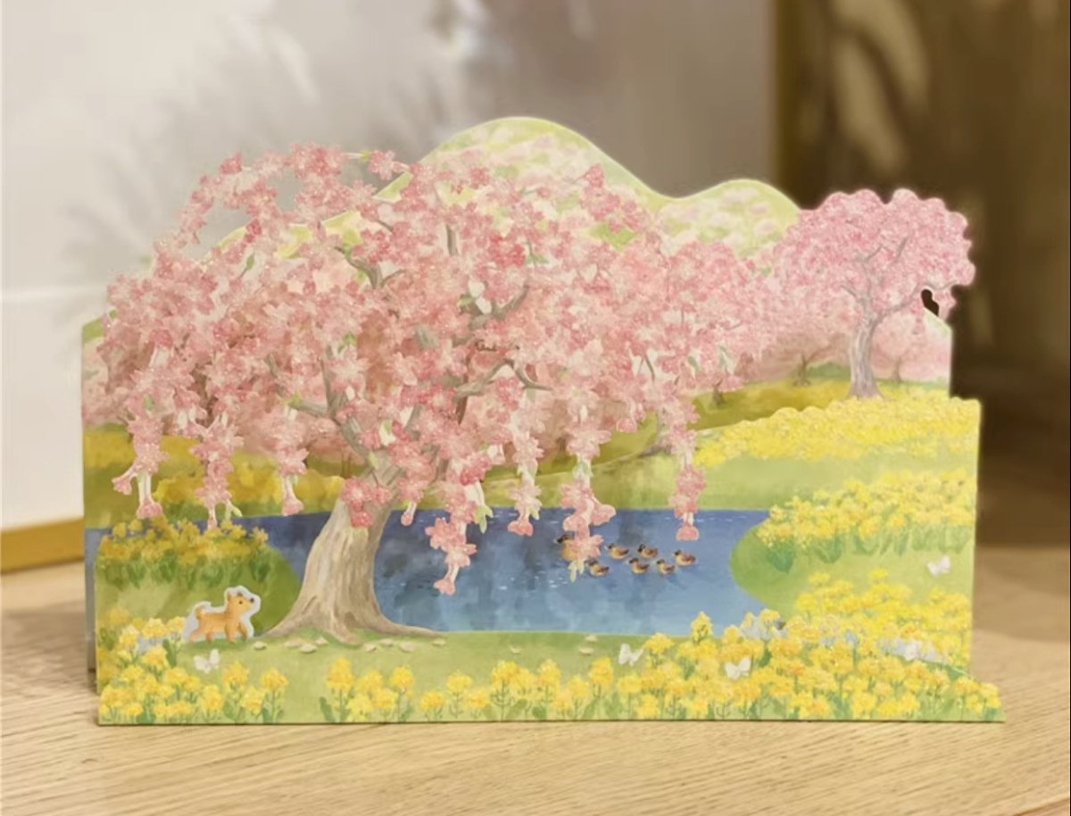 Shiba Sakura Garden Pop Up Card - Add Ons - Preserved Flowers & Fresh Flower Florist Gift Store