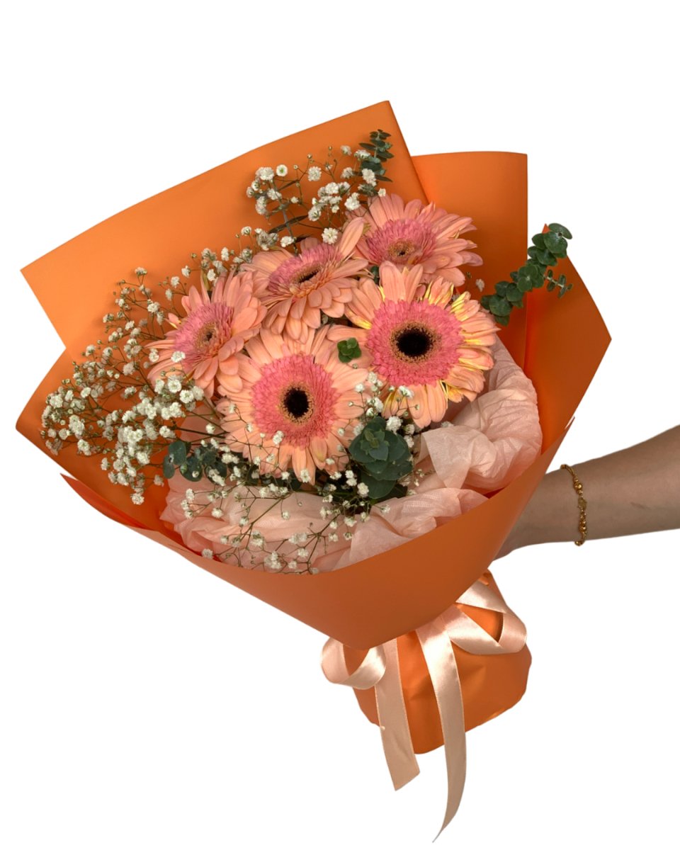 Sunlit in Orange Elegance - Flower - Standard - Preserved Flowers & Fresh Flower Florist Gift Store