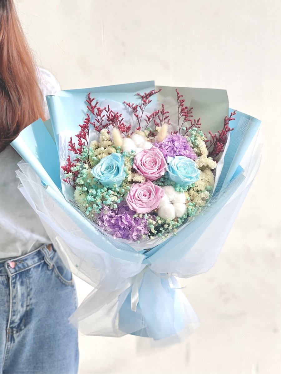 Tilly Tutu - Blue - Flower - Standard - Preserved Flowers & Fresh Flower Florist Gift Store