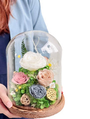 Tsukiyama 築山 - Large Dome with Box - Flower - Preserved Flowers & Fresh Flower Florist Gift Store