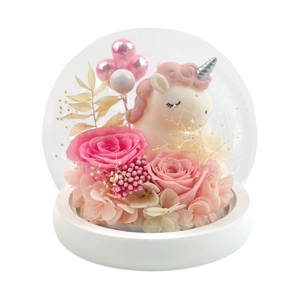 Unicorn Baby Love Blowball - Pink - Flower - Preserved Flowers & Fresh Flower Florist Gift Store