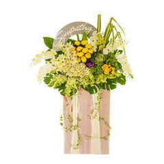 Solemn Comfort - Condolences Flower Stand - Flower - Preserved Flowers & Fresh Flower Florist Gift Store