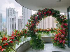Tropical City Garden - Ana Hana Wedding - Arch only - Preserved Flowers & Fresh Flower Florist Gift Store